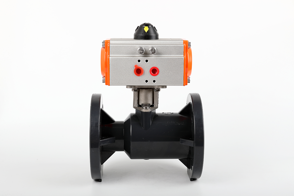 古镇镇气动法兰一体球阀